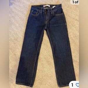 Levi's Dark Blue Straight Jeans 505 boys 14